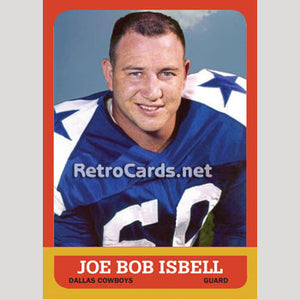 1963T Joe Bob Isbell Dallas Cowboys