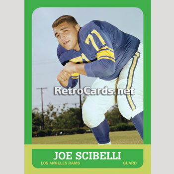 JOE SCIBELLI 1970 LA LOS ANGELES RAMS 8X10 PHOTO