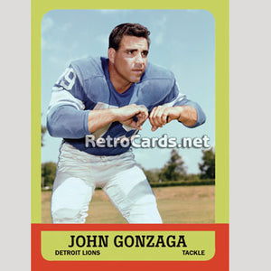 1963T John Gonzaga Detroit Lions