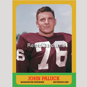 1963T John Paluck Washington Redskins