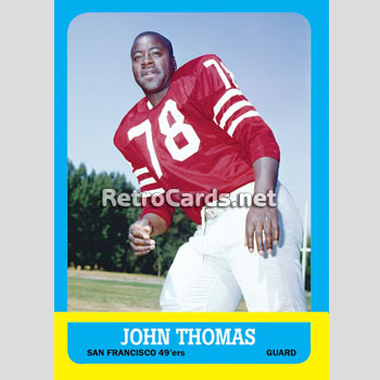 1963T John Thomas San Francisco 49ers – RetroCards