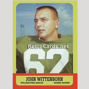 1963T John Wittenborn Philadelphia Eagles