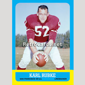 1963T Karl Rubke San Francisco 49ers