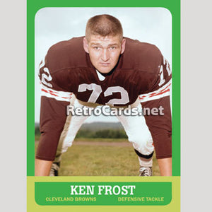 1963T Ken Frost Cleveland Browns