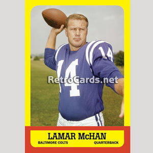 1963T Lamar McHan Baltimore Colts