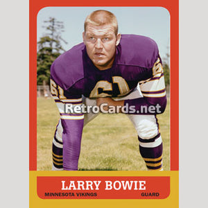 1963T Larry Bowie Minnesota Vikings