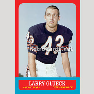 1963T Larry Glueck Chicago Bears