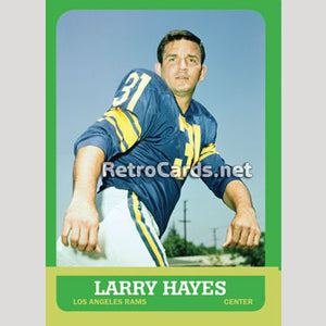 1963T Larry Hayes Los Angeles Rams