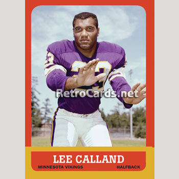 1963T Lee Calland Minnesota Vikings – RetroCards