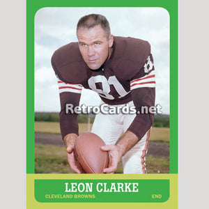 1963T Leon Clarke Cleveland Browns
