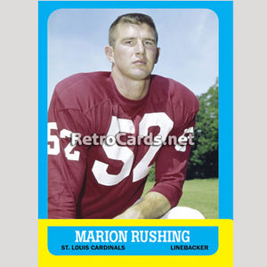 1963T Marion Rushing St. Louis Cardinals