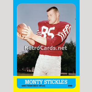 1963T Monty Stickles San Francisco 49ers