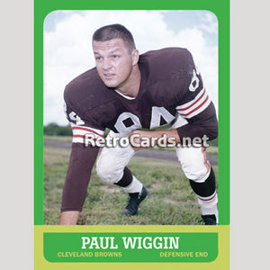 1963T Paul Wiggin Cleveland Browns