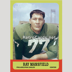 1963T Ray Mansfield Philadelphia Eagles