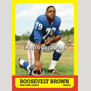 1963T Roosevelt Brown New Your Giants