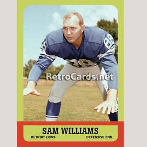 1963T Sam Williams Detroit Lions