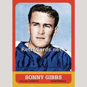 1963T Sonny Gibbs Dallas Cowboys