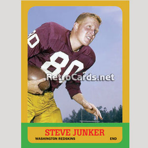 1963T Steve Junker Washington Redskins