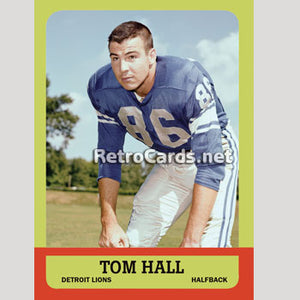 1963T Tom Hall Detroit Lions