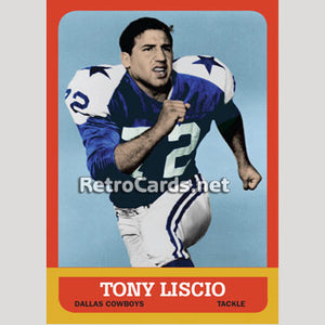 1963T Tony Liscio Dallas Cowboys