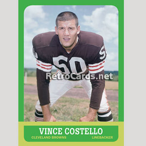 1963T Vince Costello Cleveland Browns