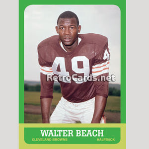 1963T Walter Beach Cleveland Browns