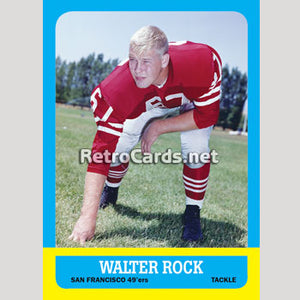 1963T Walt Rock San Francisco 49ers