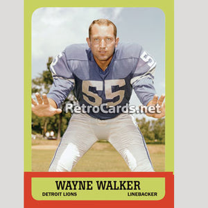 1963T Wayne Walker Detroit Lions