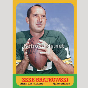 1963T Zeke Bratkowski Green Bay Packers