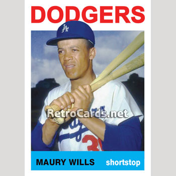 1964T Maury Wills Los Angeles Dodgers – RetroCards