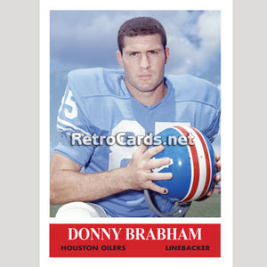 1964P Danny Brabham Houston Oilers