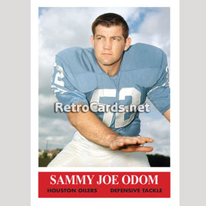 1964P Sammy Joe Odom Houston Oilers