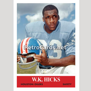 1964P W.K. Hicks Houston Oilers