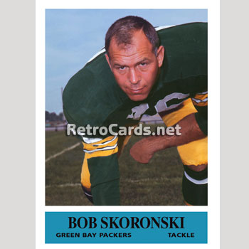 : 1967 Philadelphia # 81 Bob Skoronski Green Bay Packers