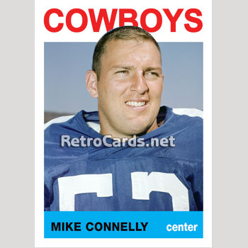 1965 PHILADELPHIA GUM FOOTBALL - MIKE CONNELLY DALLAS COWBOYS #45