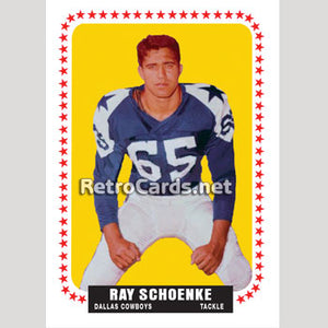 1964T Ray Schoenke Dallas Cowboys