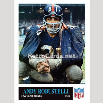 1965P Andy Robustelli New York Giants – RetroCards