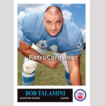 1965P Bob Talamini Houston Oilers – RetroCards