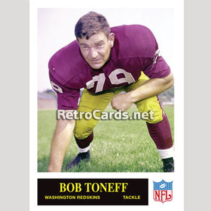 1965P Bob Toneff Washington Redskins