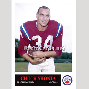 1965P Chuck Shonta Boston Patriots