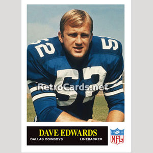 1965P Dave Edwards Dallas Cowboys