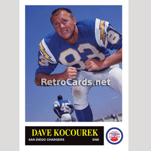1965P Dave Kocourek San Diego Chargers
