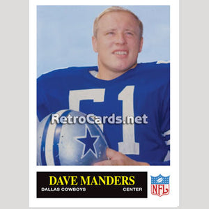 1965P Dave Manders Dallas Cowboys