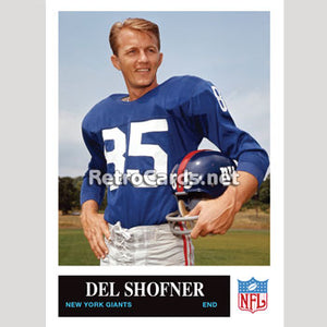 1965P Del Shofner New York Giants