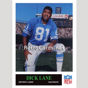 1965P Dick Lane Detroit Lions