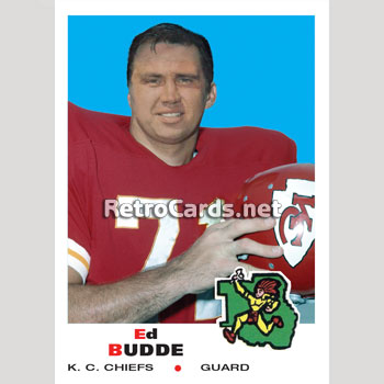 1969T Ed Budde Kansas City Chiefs – RetroCards