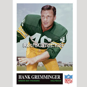1965P Hank Gremminger Green Bay Packers