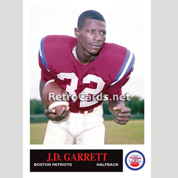 1965P J.D. Garrett Boston Patriots – RetroCards