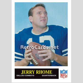 1965P Jerry Rhome Dallas Cowboys – RetroCards