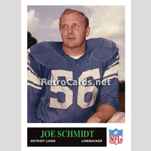 1965P Joe Schmidt Detroit Lions